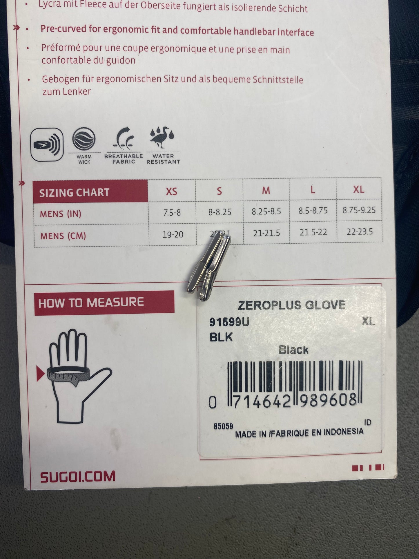 GUANTO SUGOI ZEROPLUS