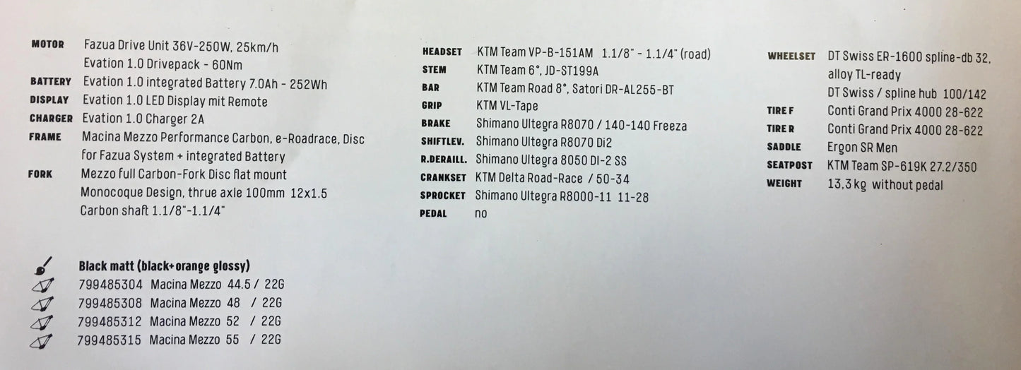 E-BIKE KTM MACINA MEZZO