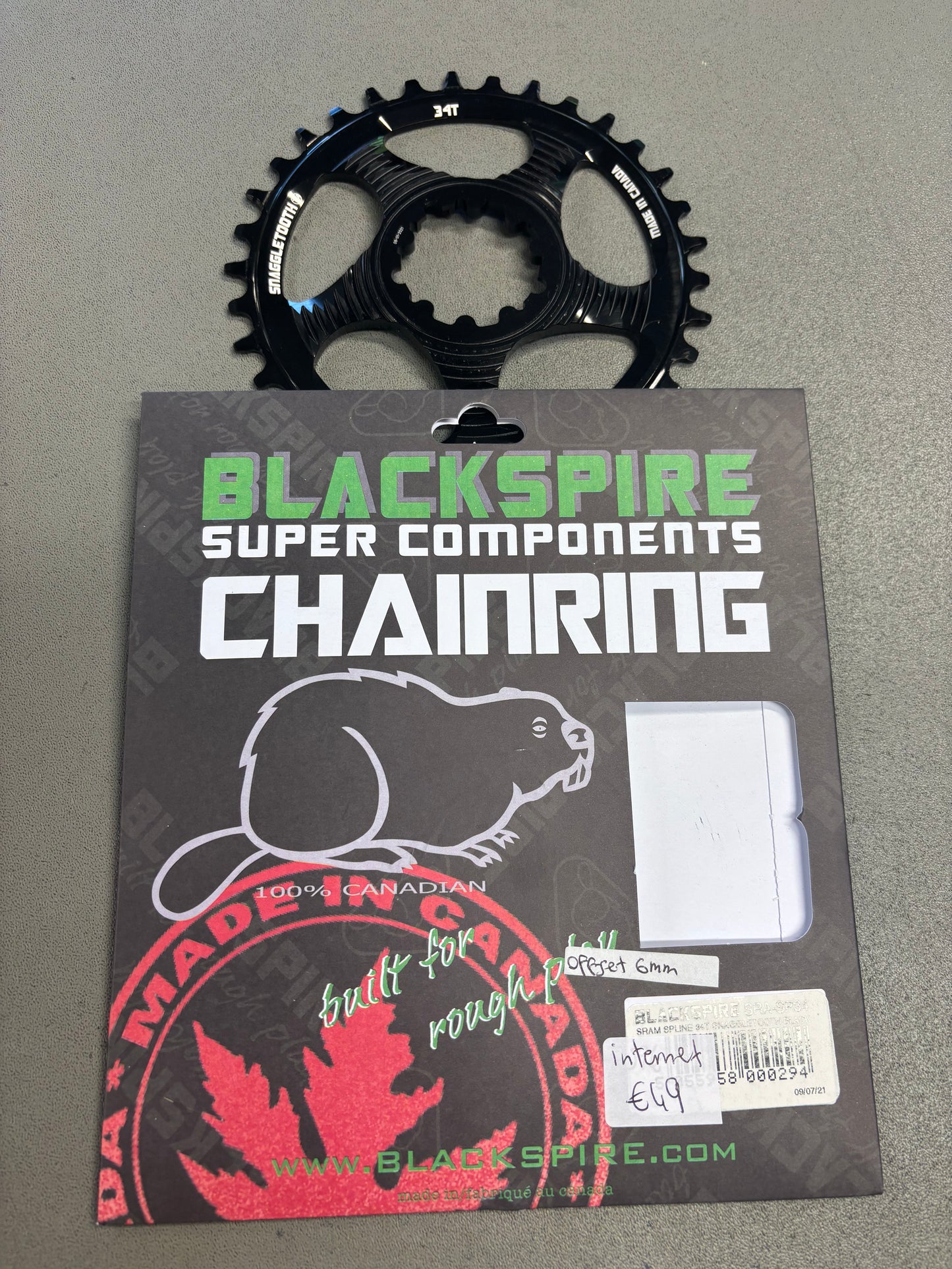 CORONA BLACKSPIRE SRAM SPLINE SNAGGLETOOTH 34 DENTI