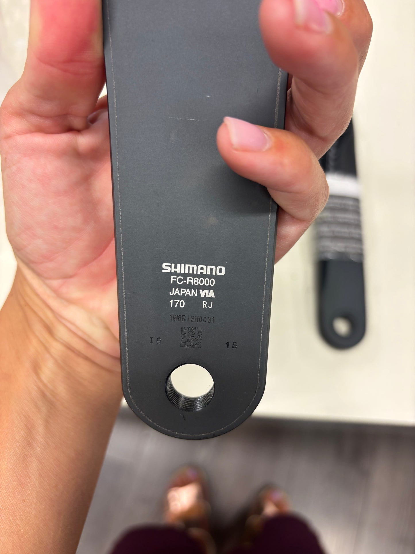 BRACCIO PEDIVELLA DESTRO SHIMANO FC-R8000 SENZA CORONE
